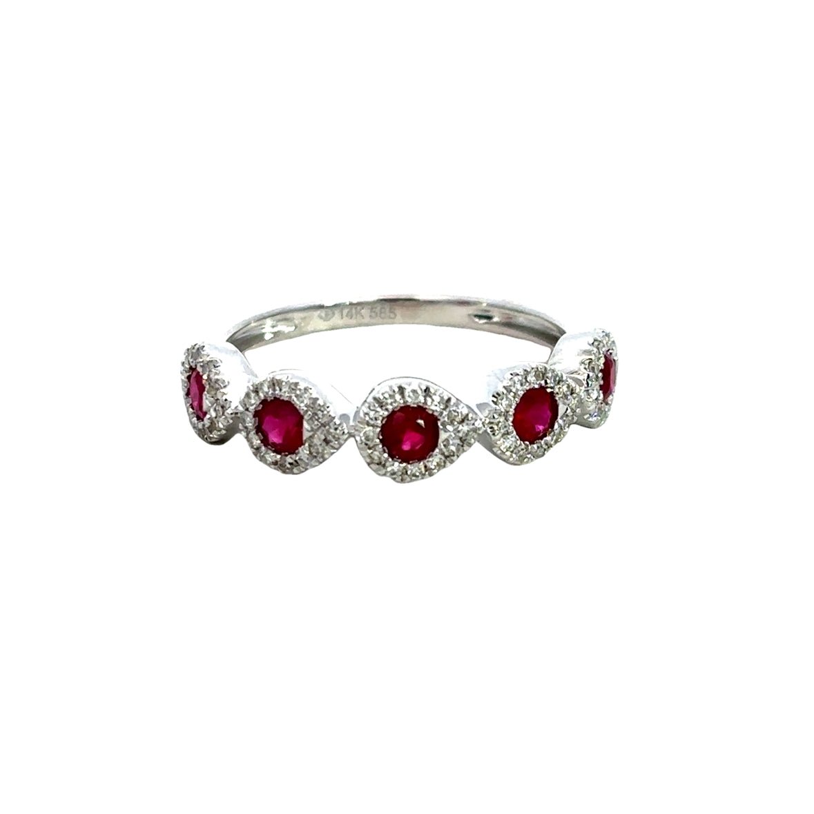 D0.21CT 14KW STATION FIVE AND RUBY RING RU0.53CT T6.5 - C'SANTOS