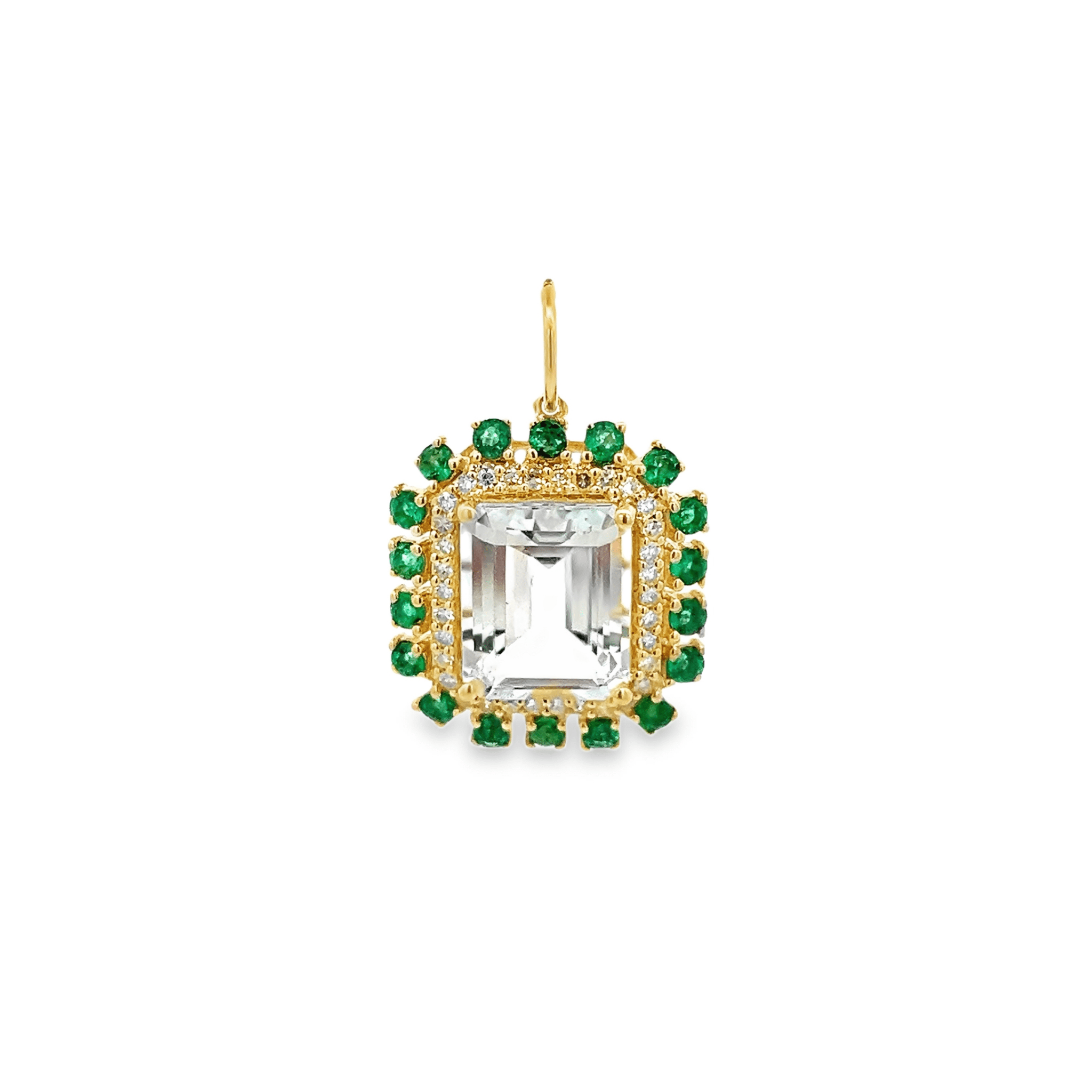 D0.24CT 14KY OCTAGONAL PRONG CHARM MS5.60CT - C'SANTOS