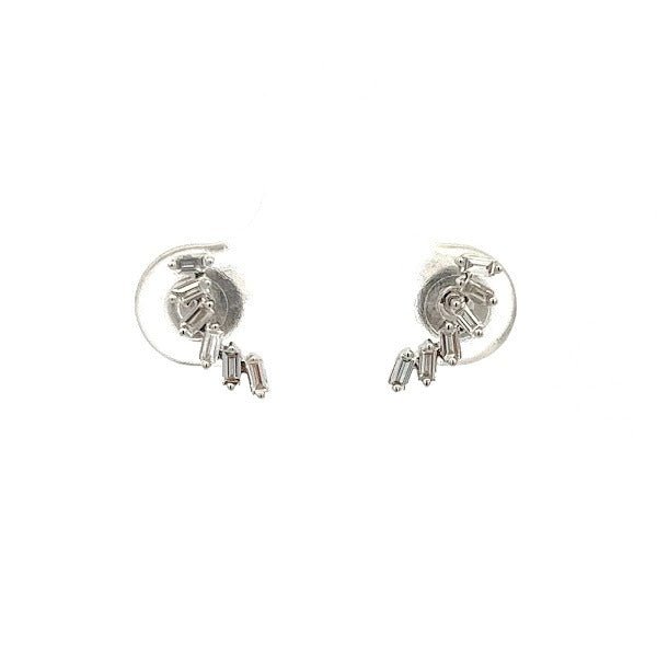 D0.28 14KW BAGUETTE EARRINGS - C'SANTOS