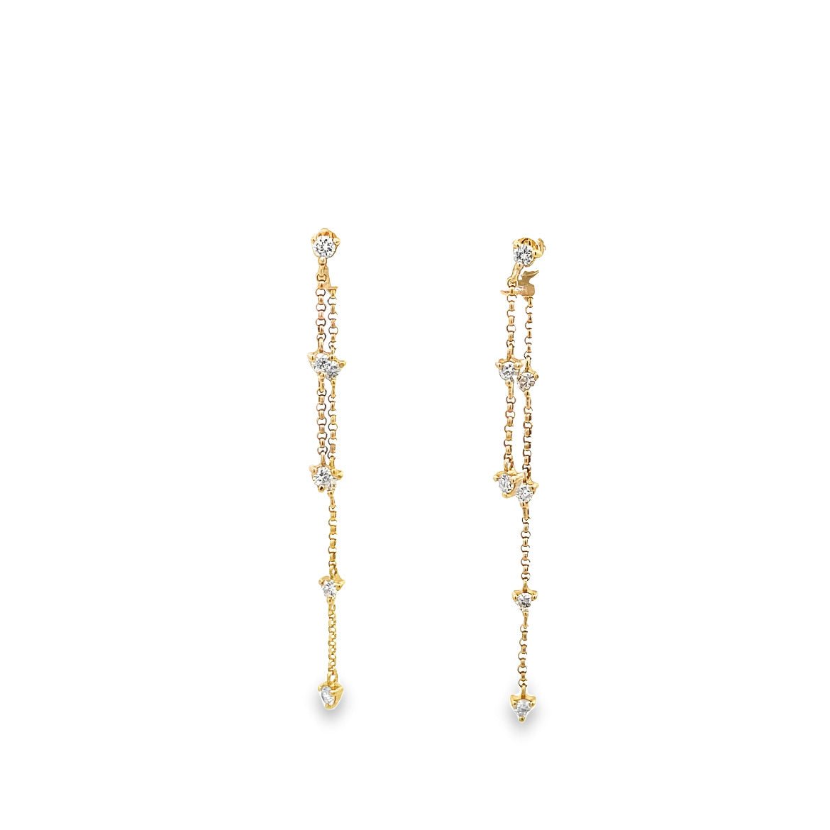 D0.33 14KY DIAMOND EARRING - C'SANTOS