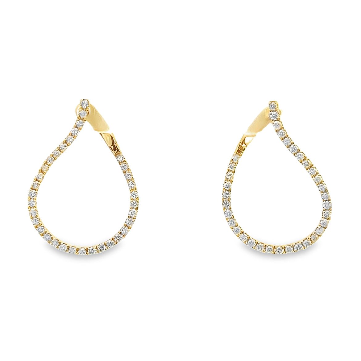 D1.15 14KY WAVY EARRINGS - C'SANTOS