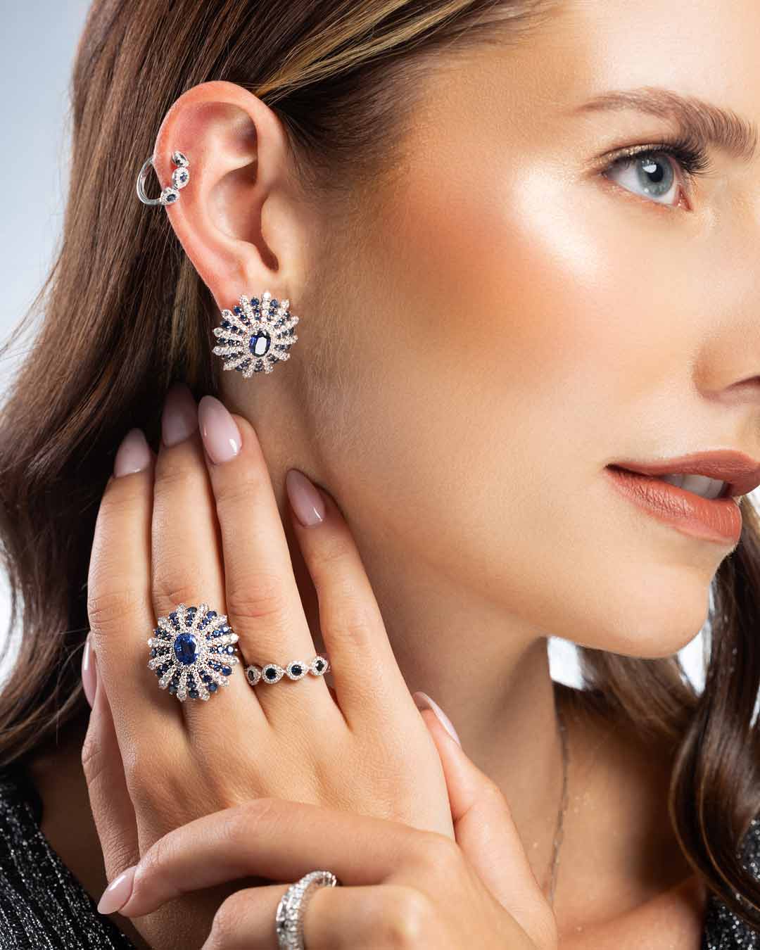 D1.82 18KW SAPPHIRE 1.81CT KYANITE 1.87CT RING - C'SANTOS