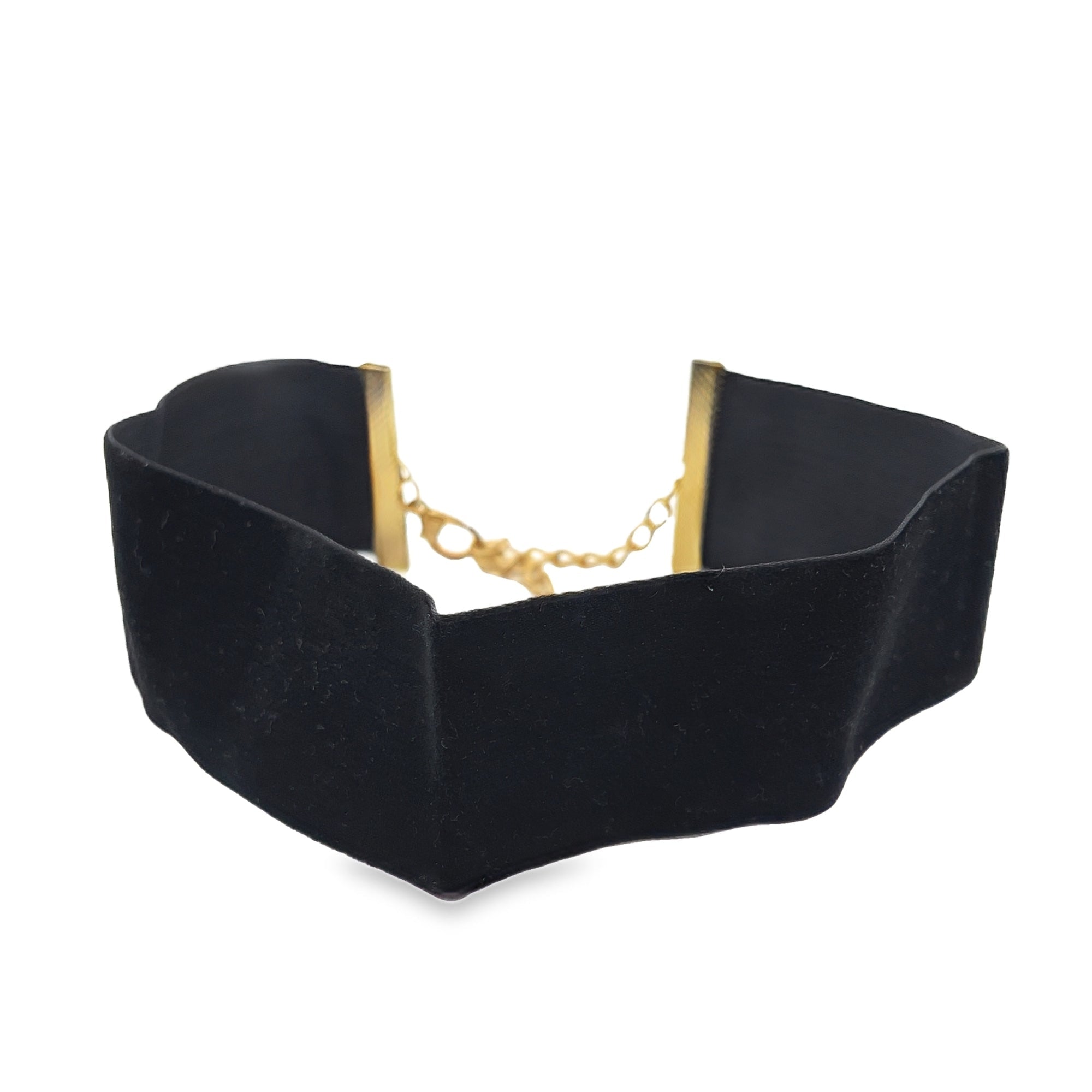 NECKLACE CHOKER THICK BURGUNDY AND BLACK - C'SANTOS