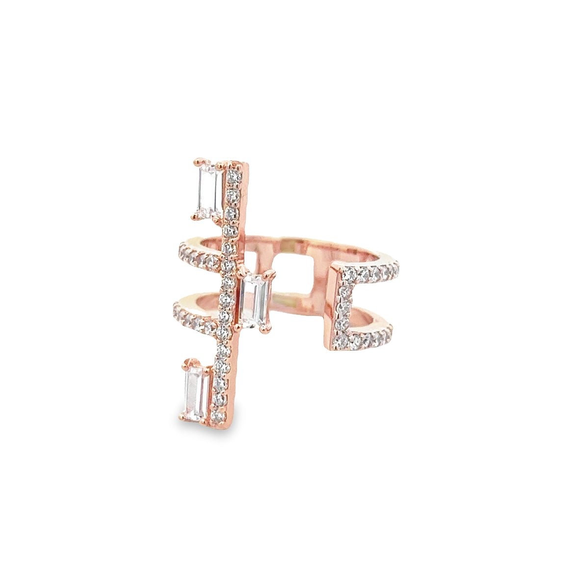 RING SILVER CENTER WHITE CZ PP - C'SANTOS