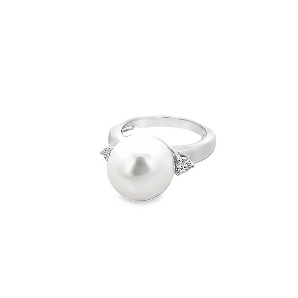 ANILLO PERLA ORO BLANCO 18K