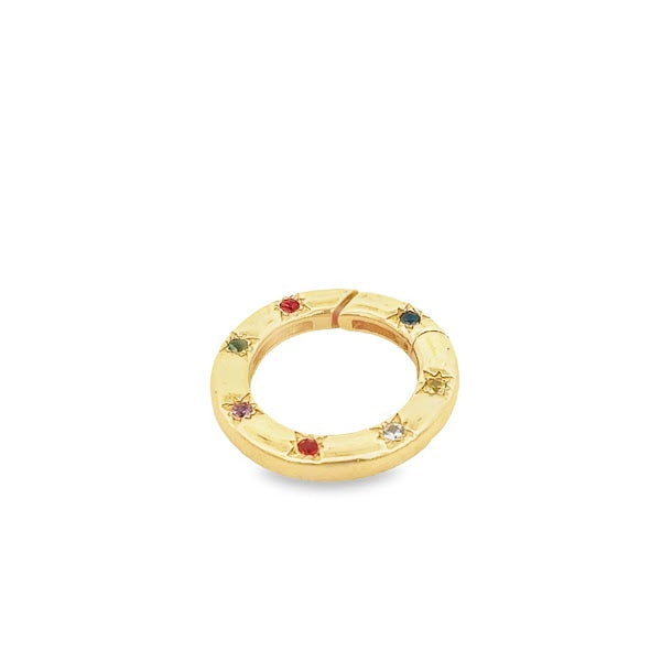 14K GOLD MULTI SAPPHIRE ENHANCER