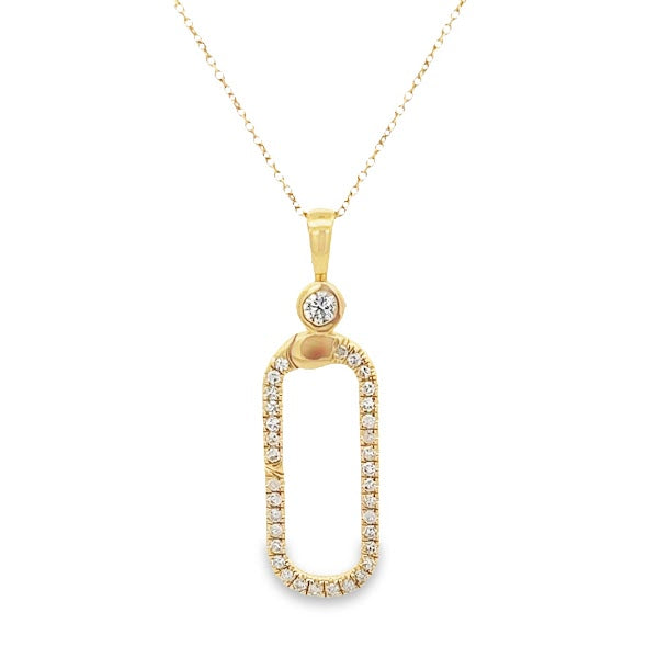 14K GOLD LONG DIAMOND ENHANCER