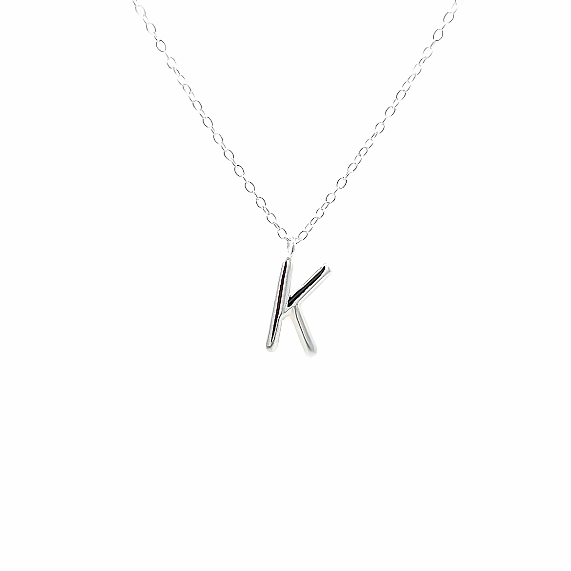 925SL LETTER K NECKLACE
