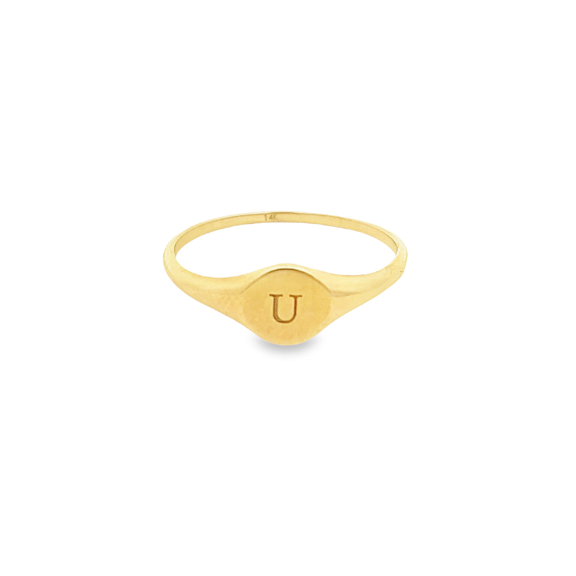 14KY RING LETTER U