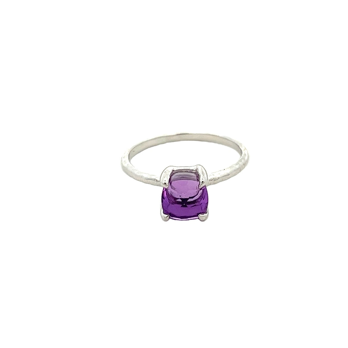 RING AMETHYST BRAZILIAN CUSHION