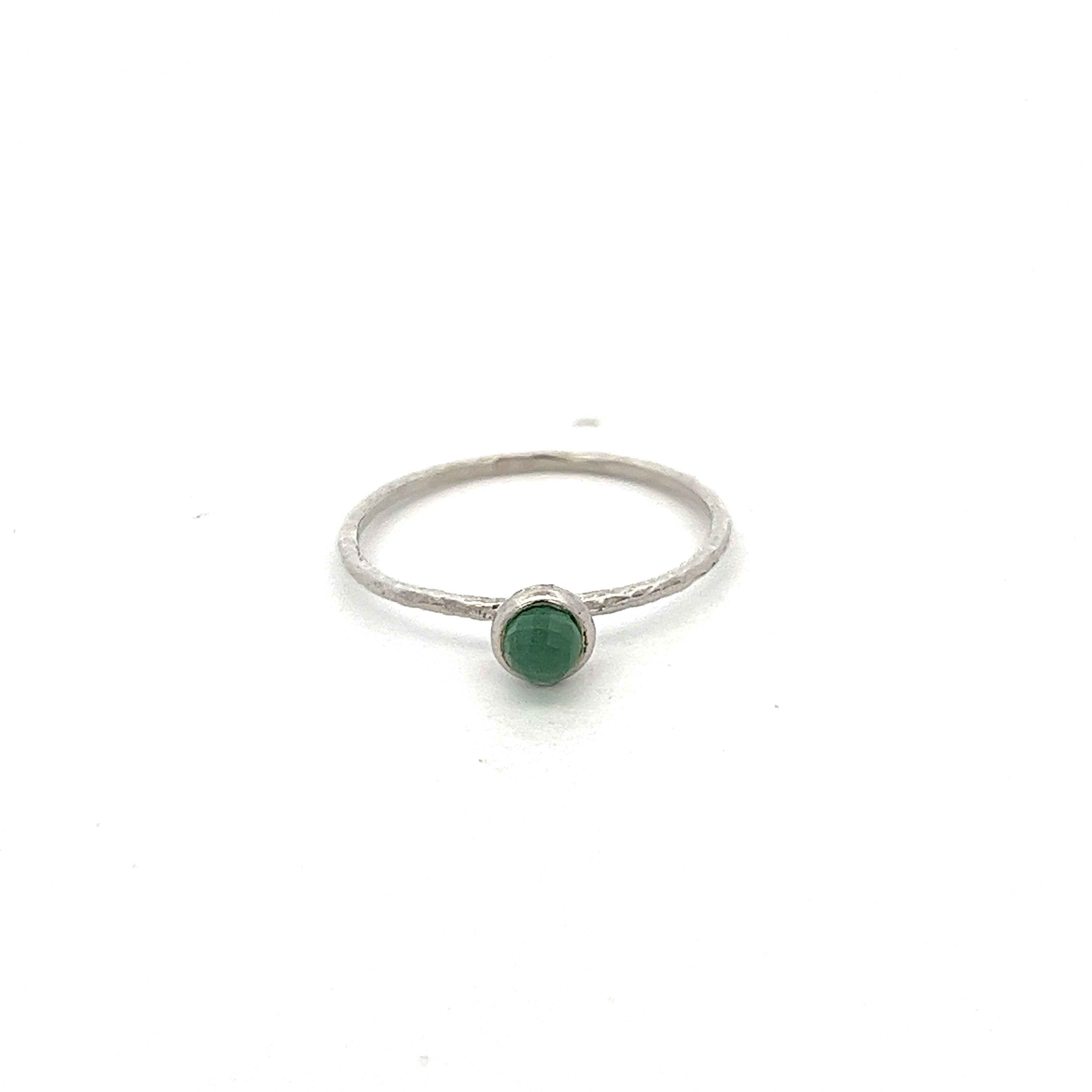 RING AVENTURINE GREEN QUARTZ BALL