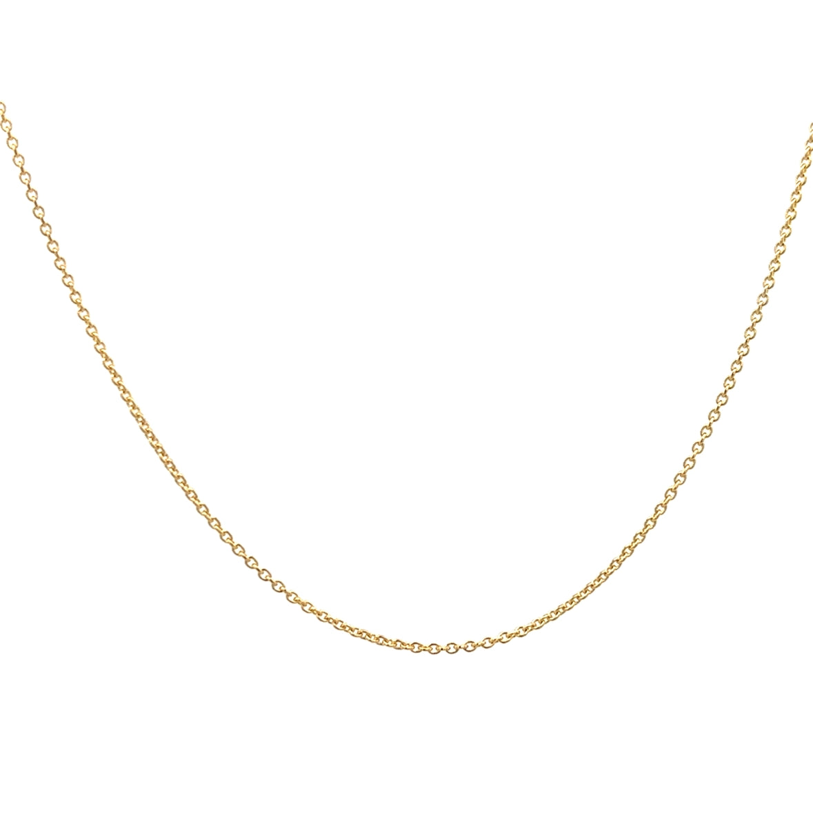 14KY SIMPLE ROLO 16 INCH CHAIN