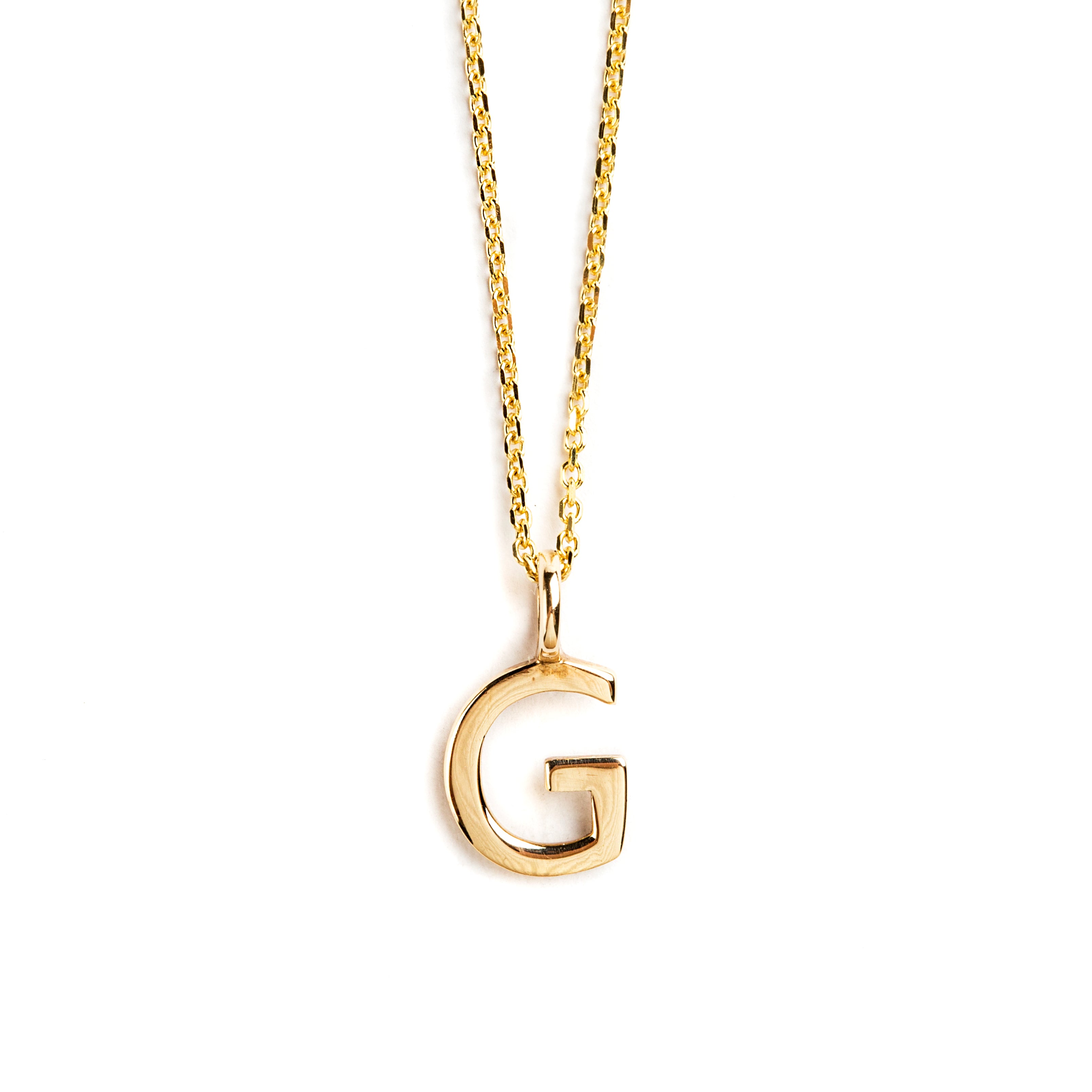 DIJE LETRA G DE ORO AMARILLO DE 14K