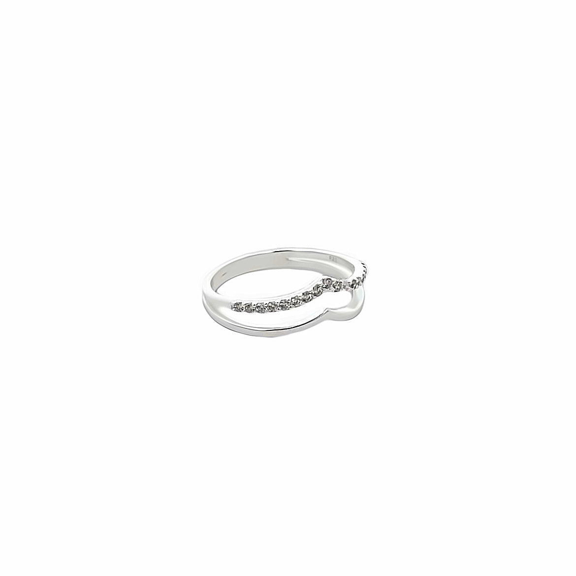 925SL WISHBONE DOUBLE ROW RING T6