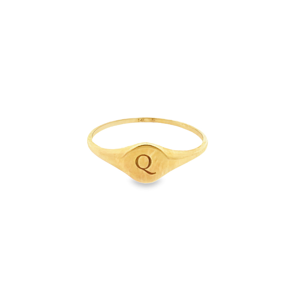 14KY RING LETTER Q