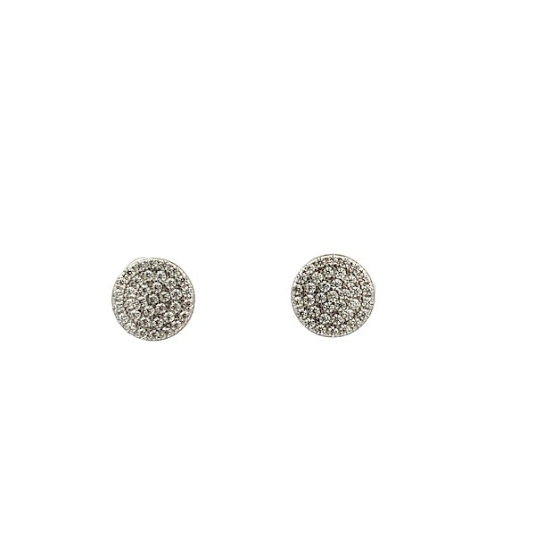 928 SILVER PAVE EARRING