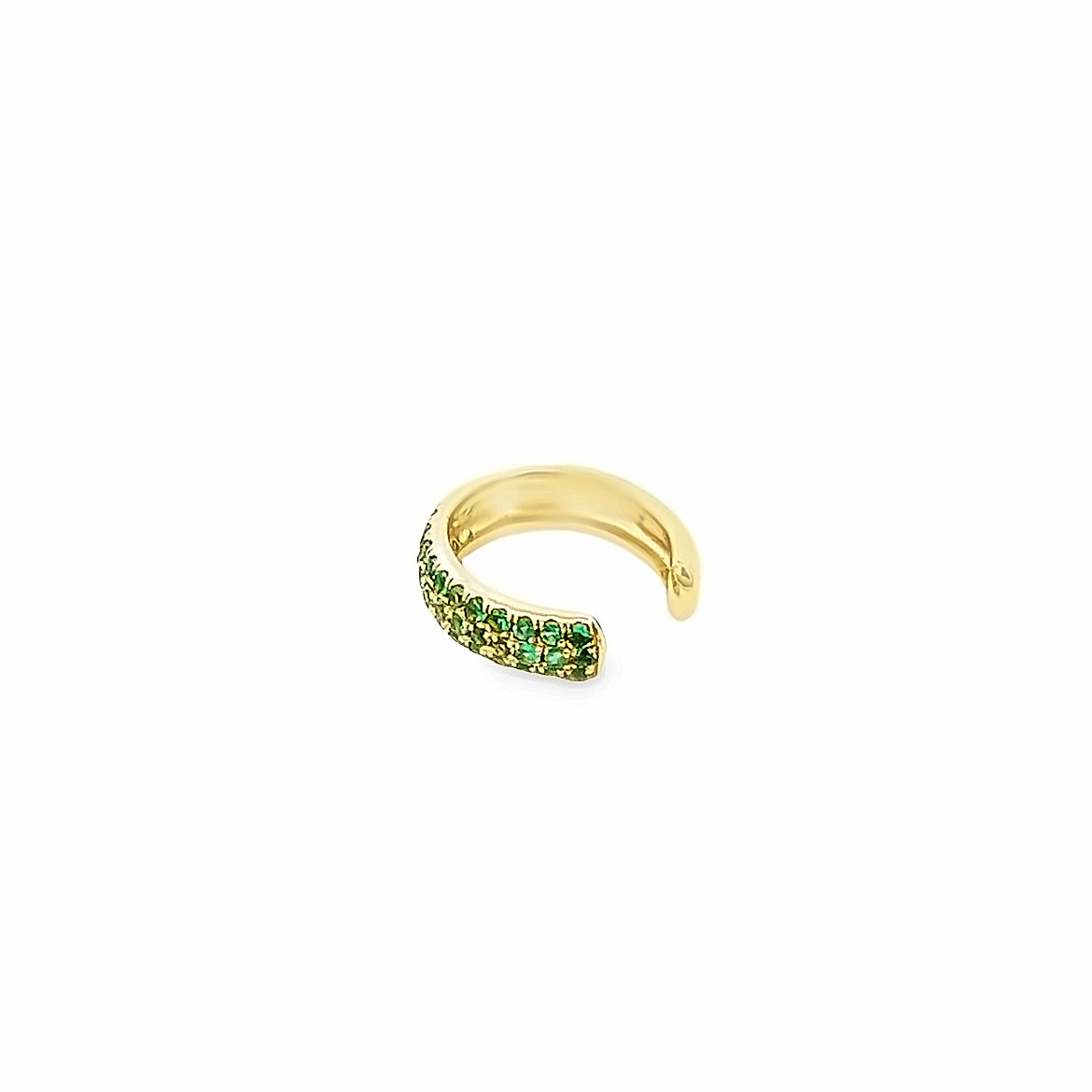 14KY EMERALD 0.21CT EARCUFF