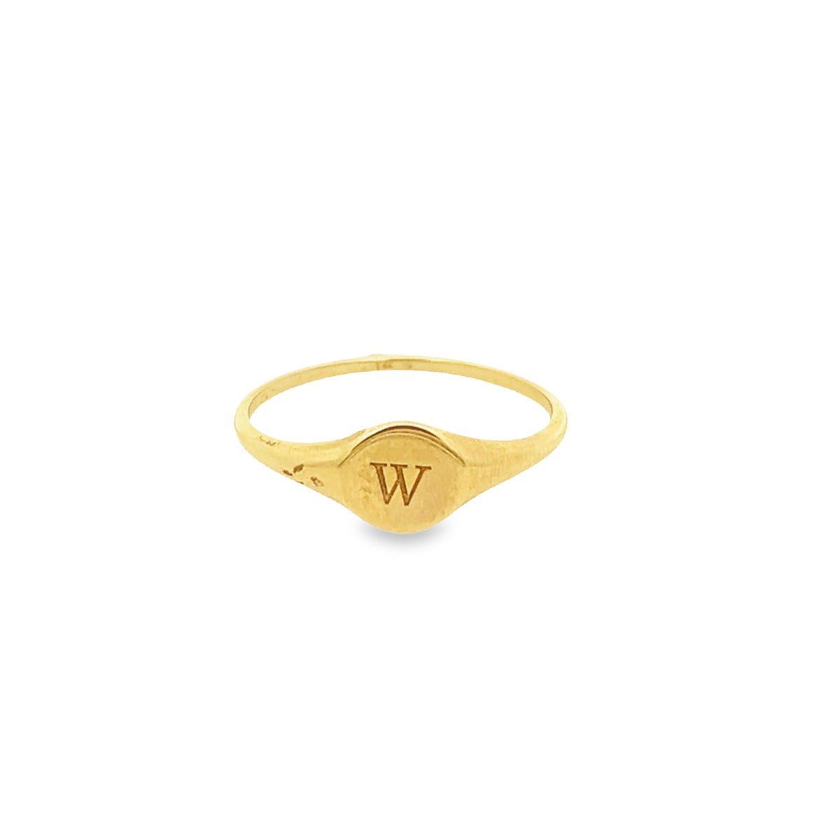 14KY RING LETTER W
