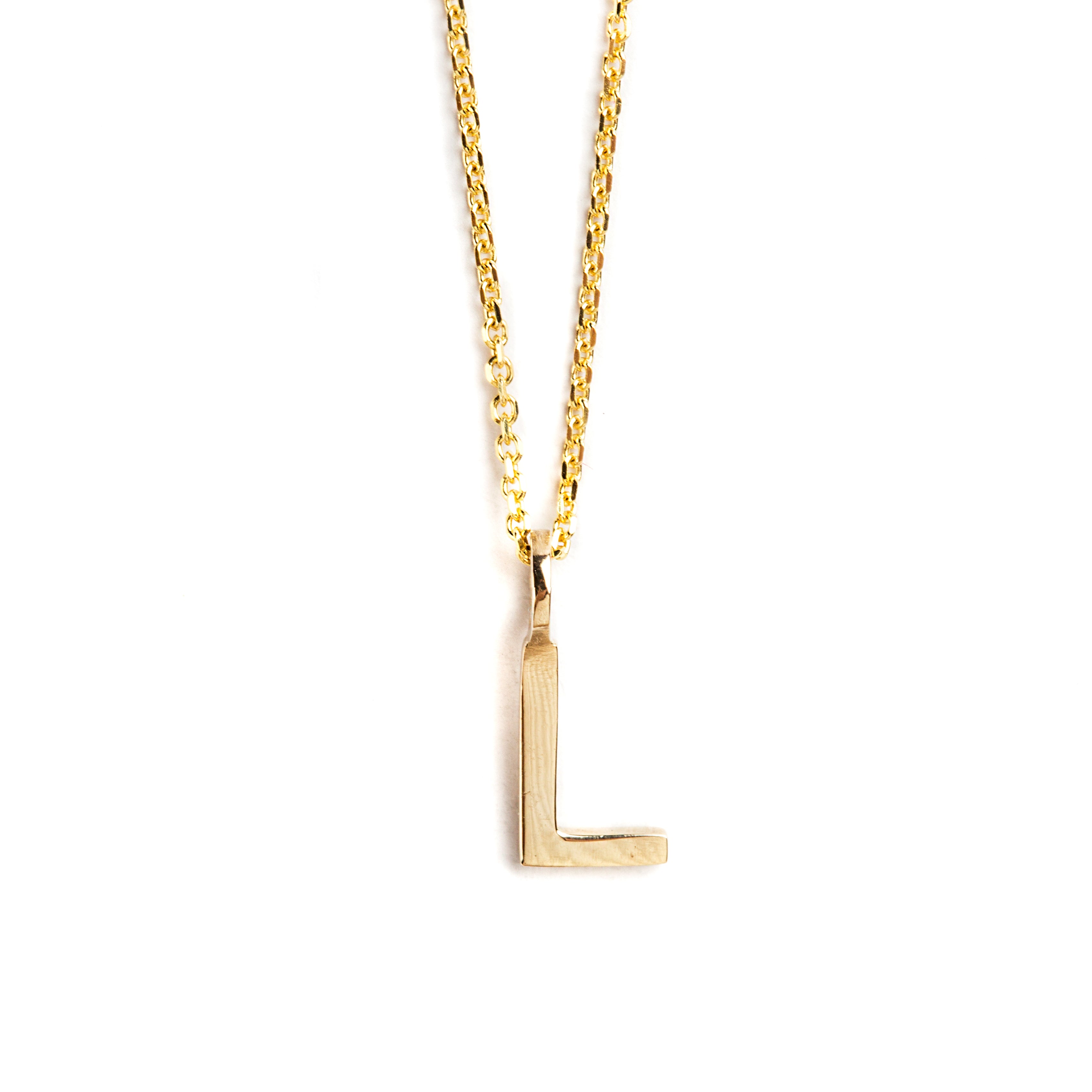 DIJE LETRA L DE ORO AMARILLO DE 14K