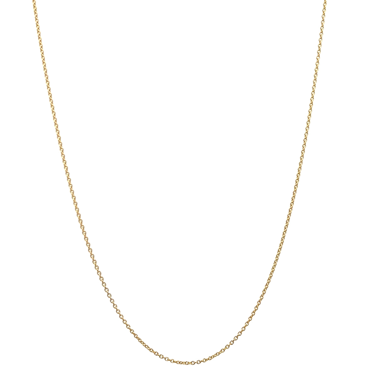 14KY SIMPLE ROLO 18 INCH CHAIN