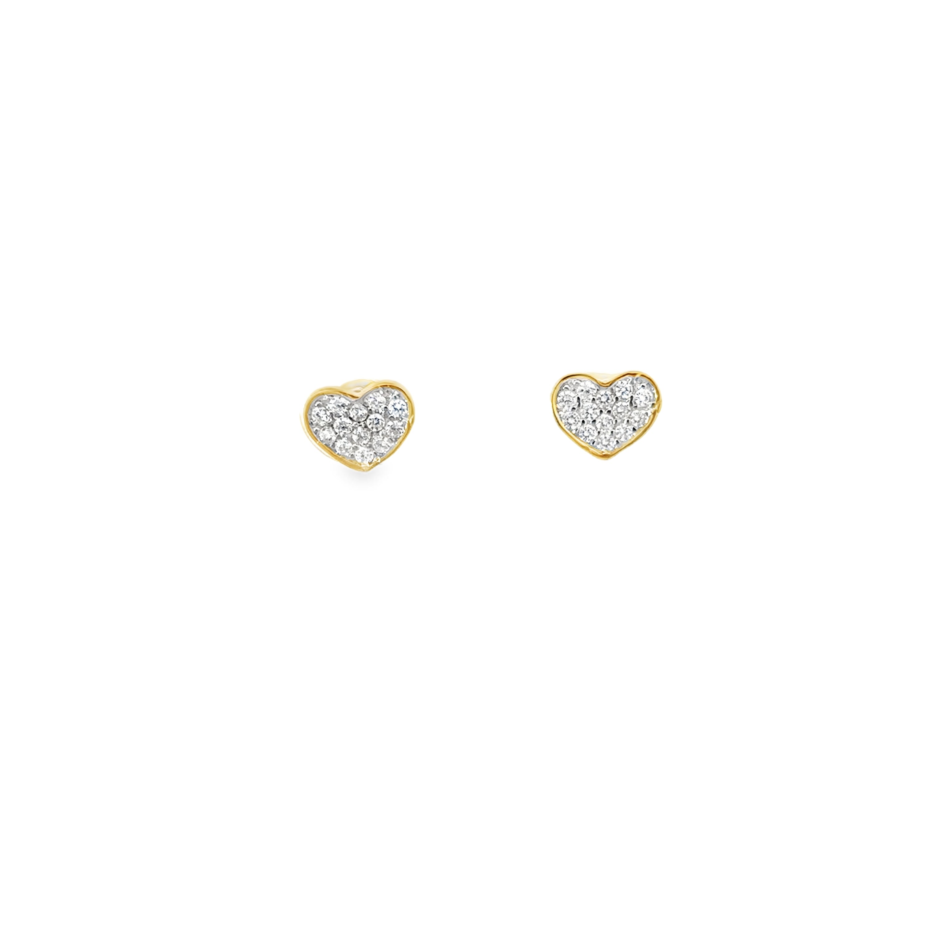 HEART EARRINGS IN 925 GOLD PLATED