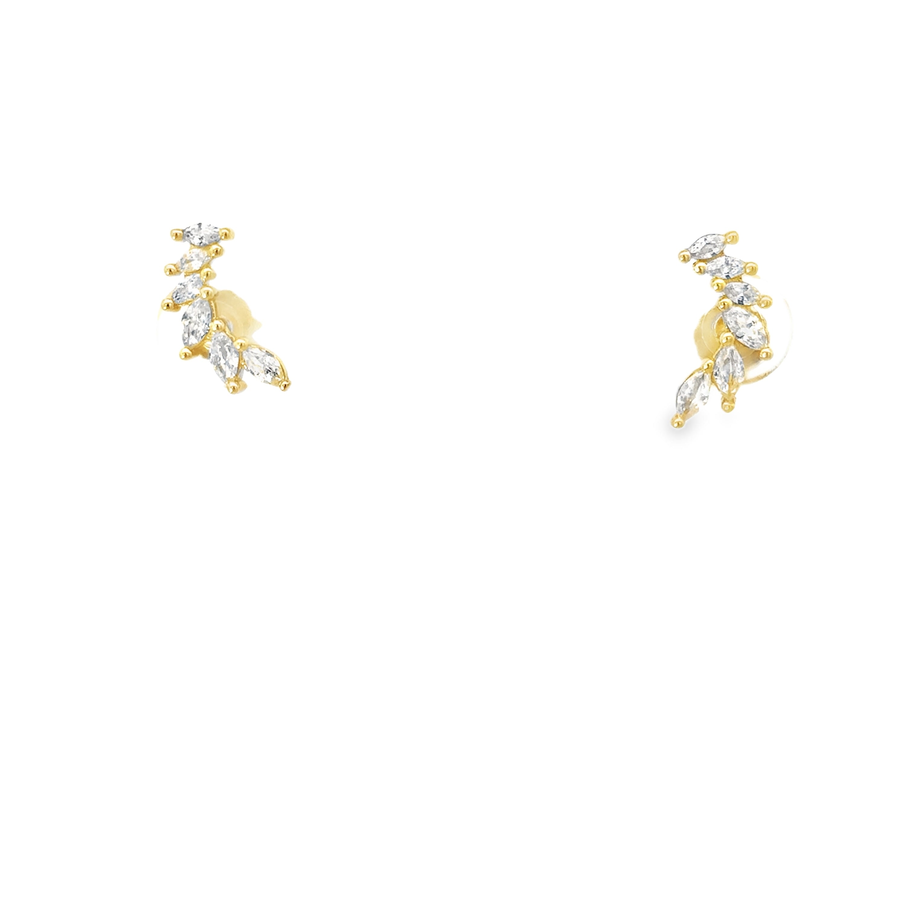 CURVE EARRINGS IN 925 GOLD PLATED