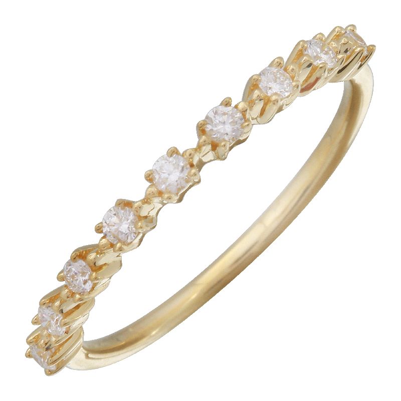 D0.17CT 14KY STATION DIAMOND RING T6.5