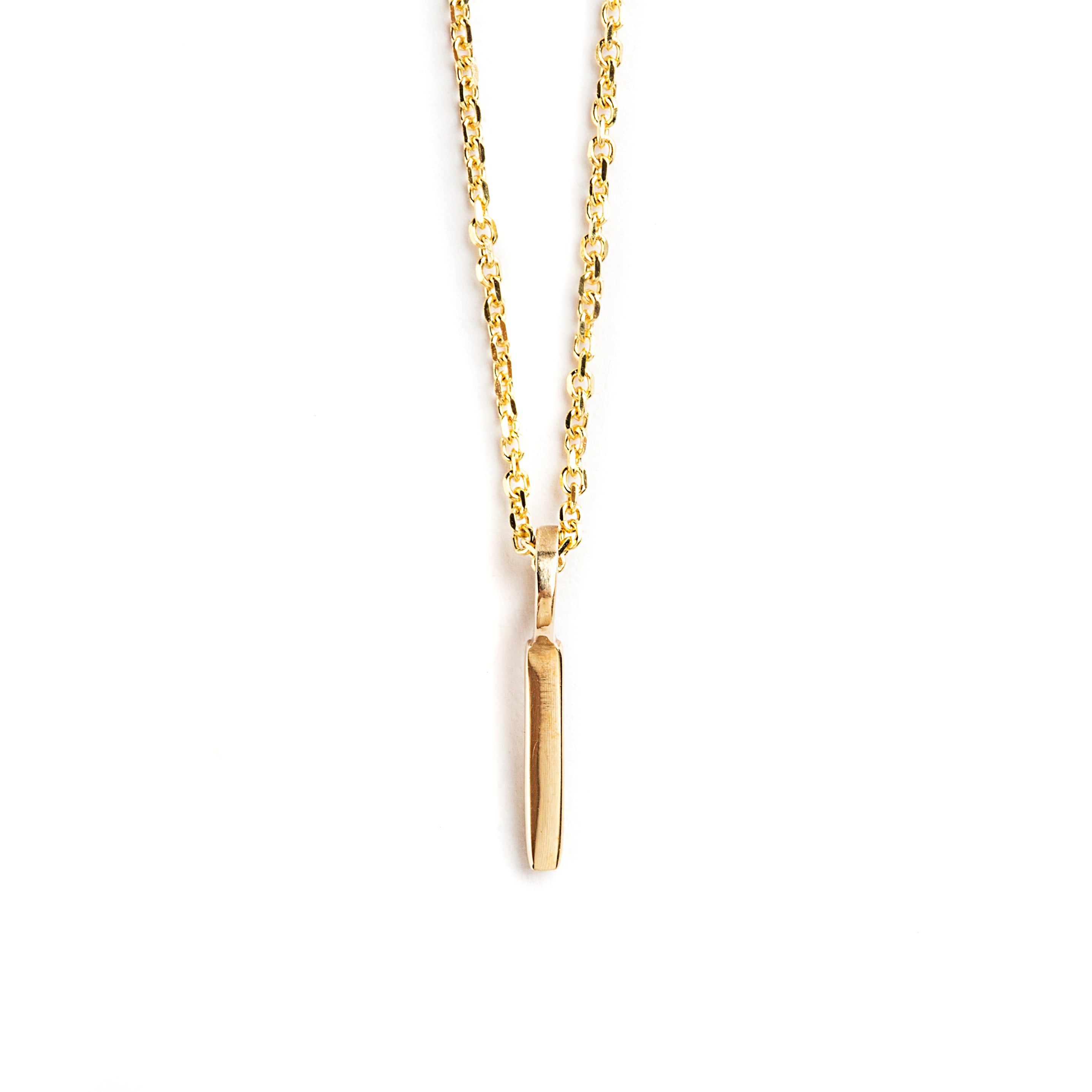 DIJE LETRA I DE ORO AMARILLO DE 14K
