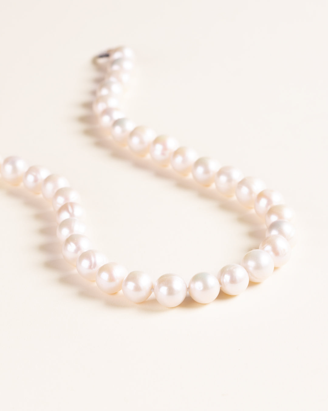 925 SILVER WHITE BARROQUE PEARLS NECKLACE
