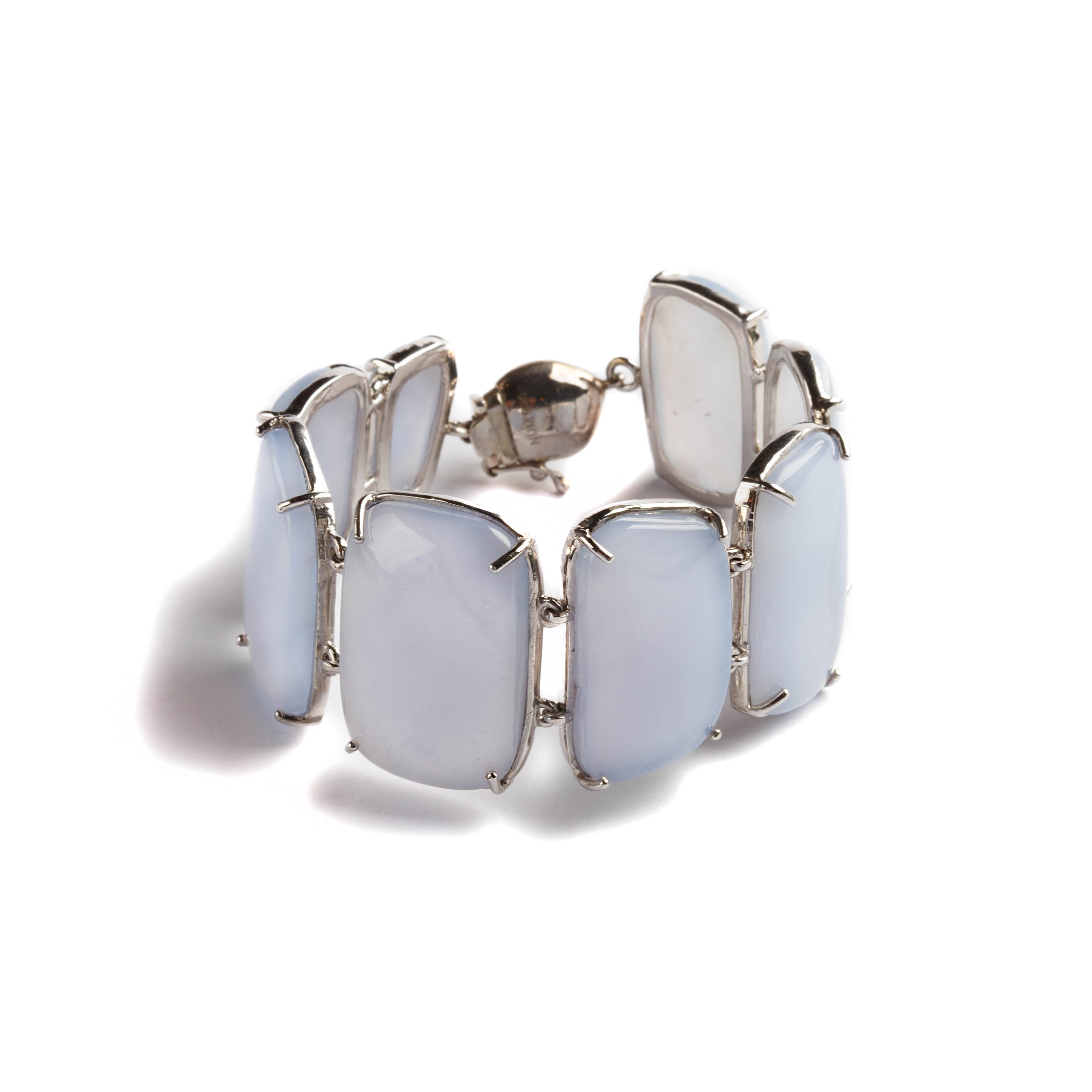 925 SILVER BRACELET WITH CHALCEDONY